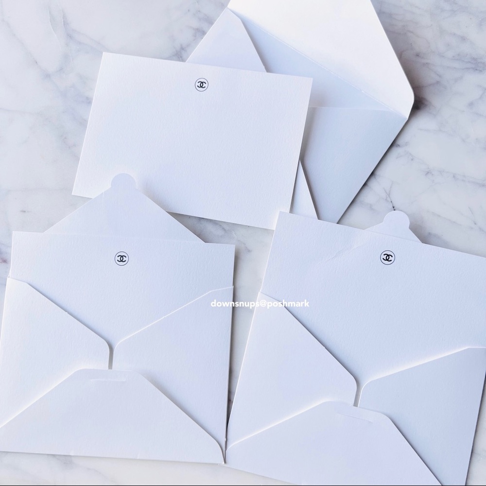 3 PC Chanel Blank Cards with envelopes - Picture 3 of 3